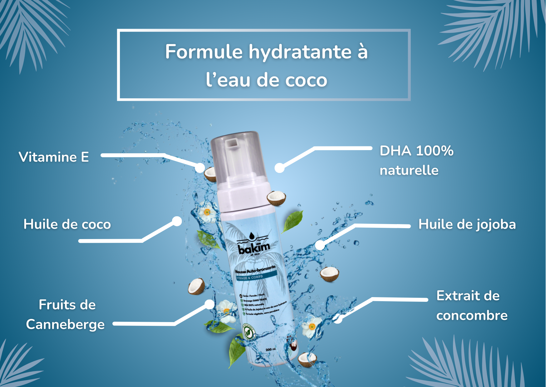 Detail de la composition aux huiles hydratantes